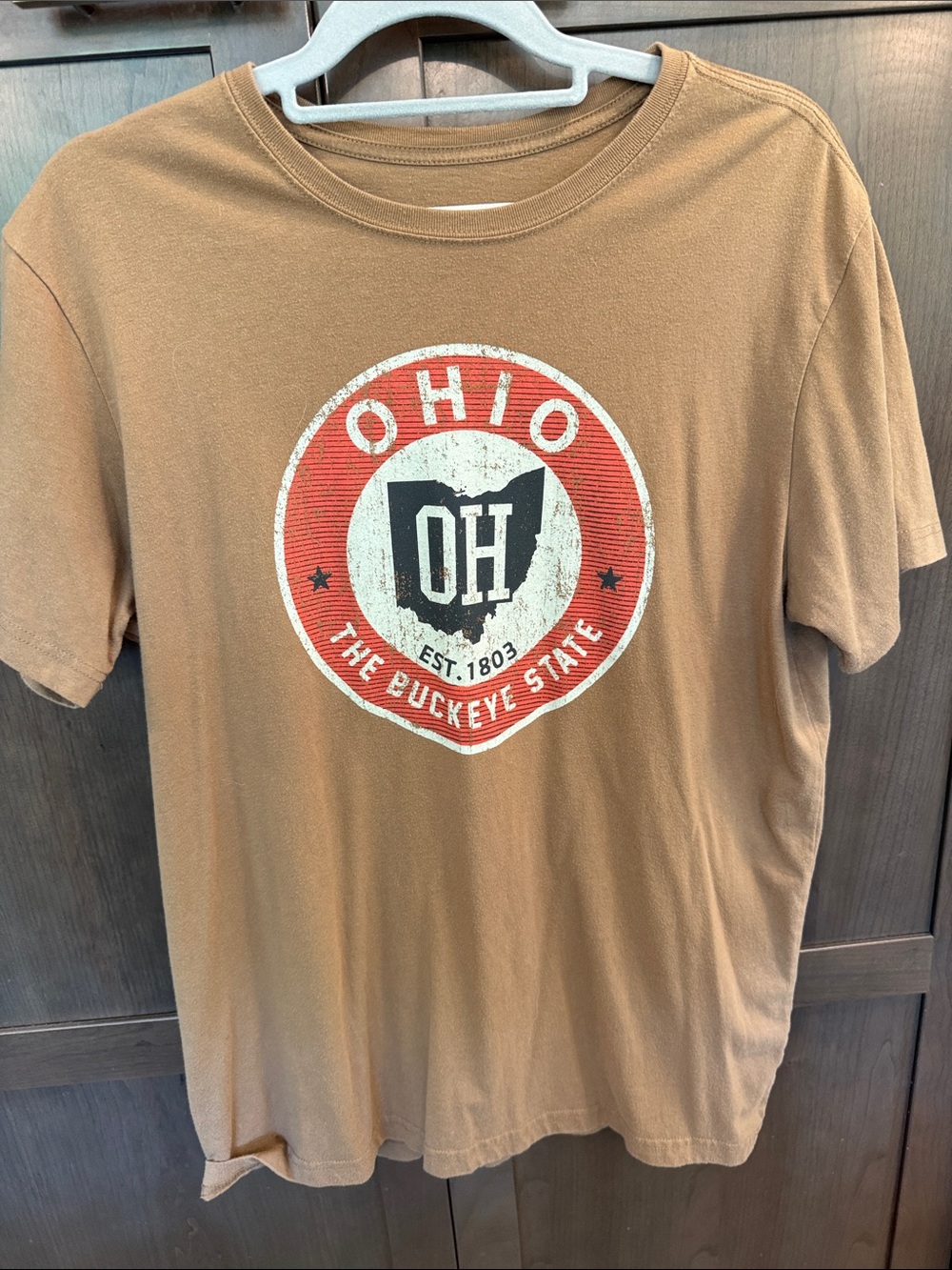 State of Mind Brown Ohio Graphic Short Sleeve Tee